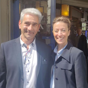 Laurent ROUVIO et Patricia DUARTE, délégués Mudetaf
