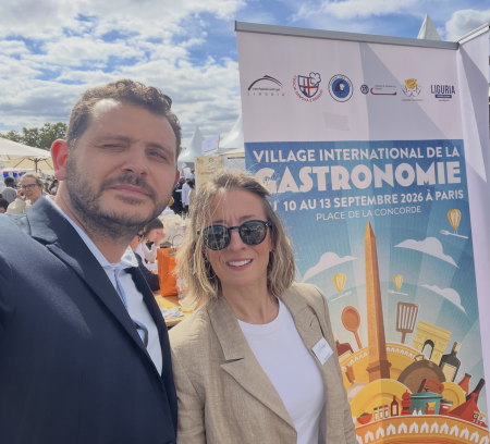 Mudetaf : Alain RAPHAEL, délégué régional, et Patricia DUARTE, responsable Nord/IDF, au Village International de la Gastronomie 2026
