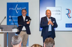 Alain LANNOU, directeur général, et Philippe COY, président du conseil d'administration de la Mudetaf