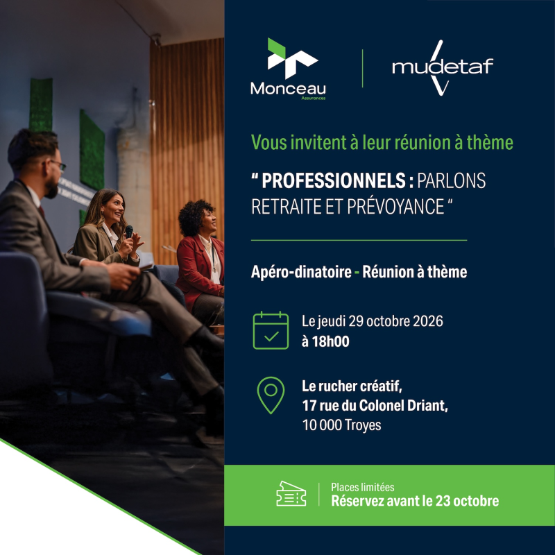 Professionnels : parlons retraite et prévoyance