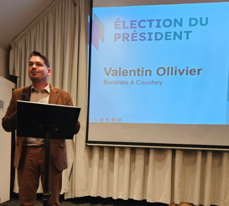 Valentin OLLIVIER, Président Fédération départementale des buralistes de la Côte-d'Or