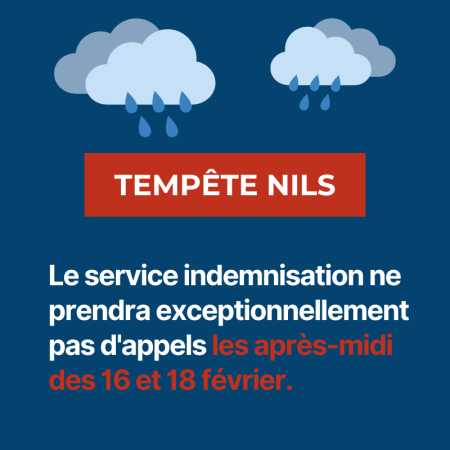 Tempête Nils - vigilance météo : la Mudetaf vous accompagne